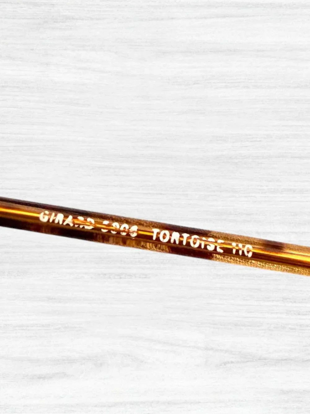 Vintage Girard 5966 Tortoise Eyeglass Frames France 53-17-135 Retro Optical